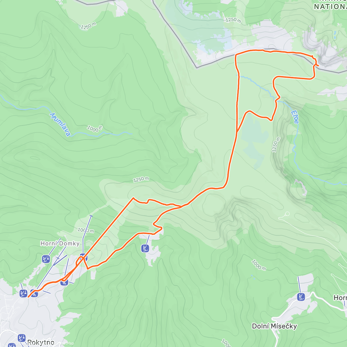 Карта физической активности (Na Hanče a Vrbatu)