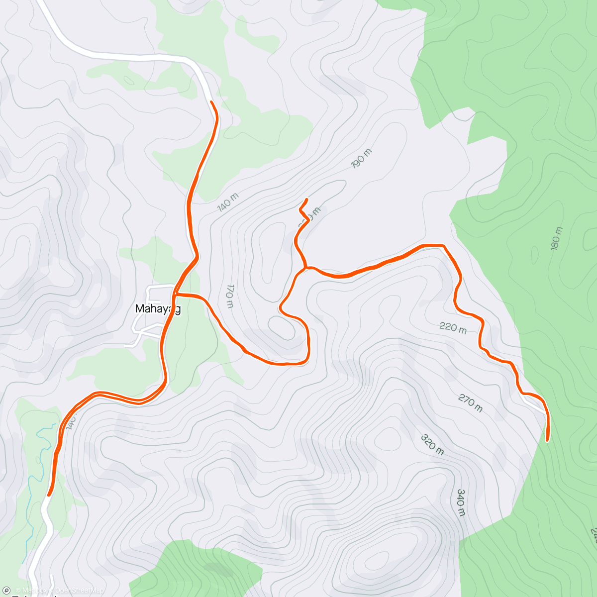 Map of the activity, Mahayag Road to Trail! 🛣️⛰️