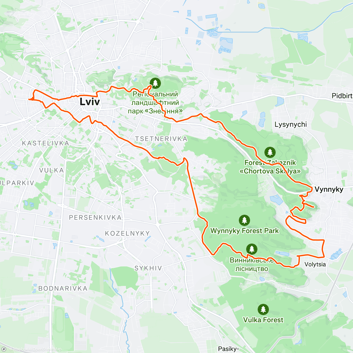 Map of the activity, Christmas MTB🎄🎄🎄