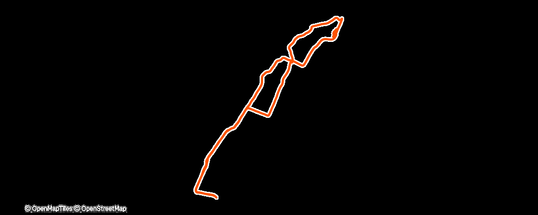 Map of the activity, Afternoon Walk