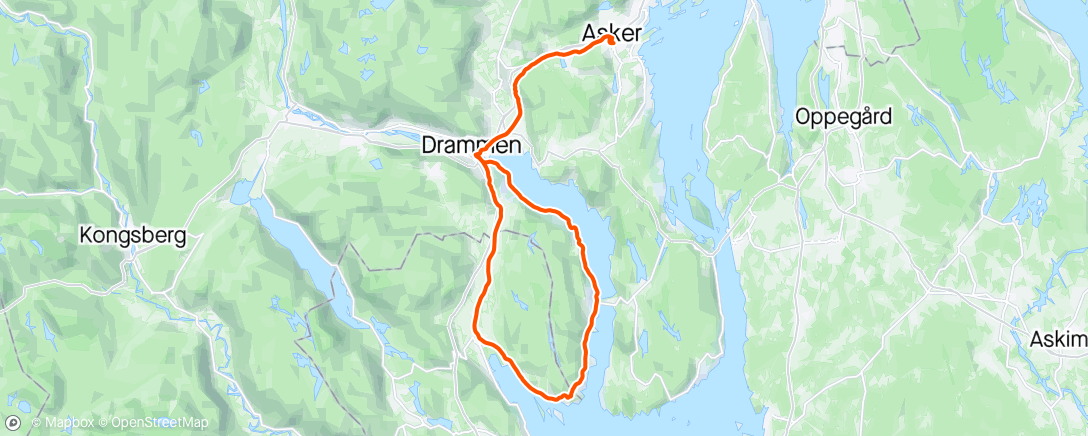 Map of the activity, Svelvikrunden