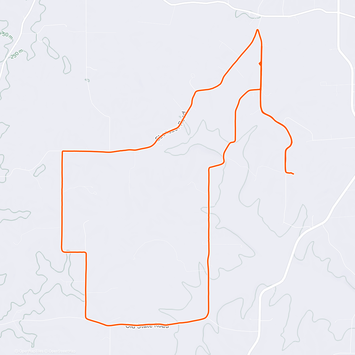 Map of the activity, Z1 + sprints