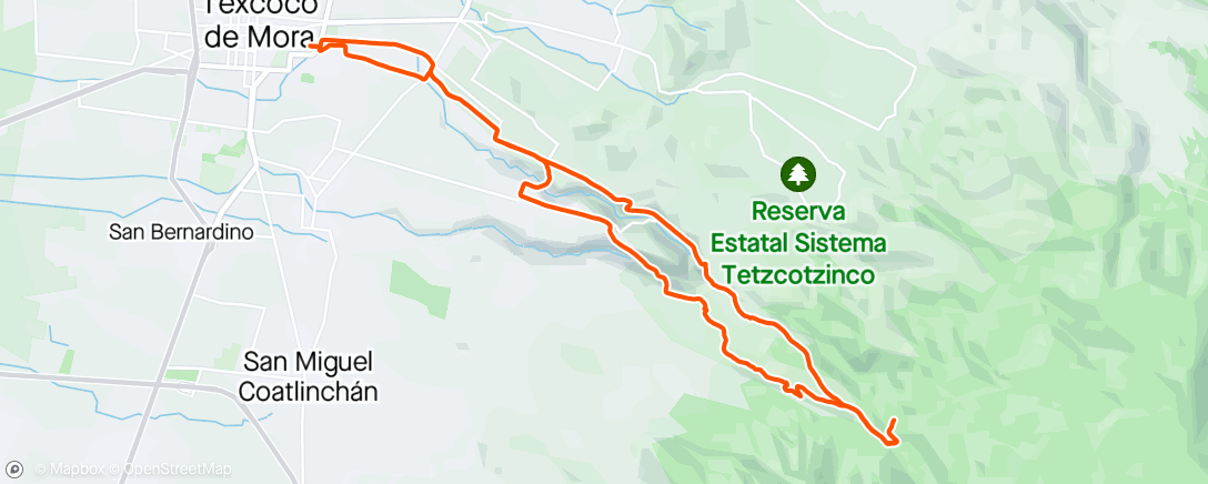 Map of the activity, R18 Cabaña+Barranca Embrujada