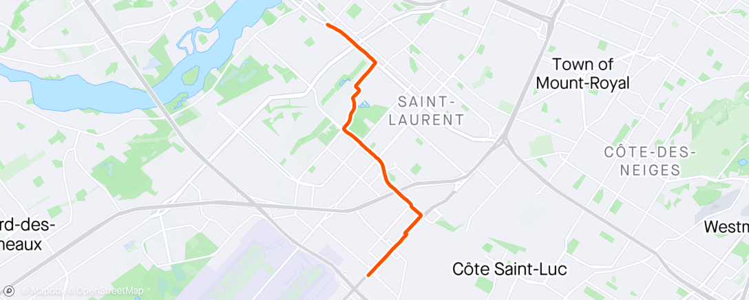 Map of the activity, Easy Run | 60min