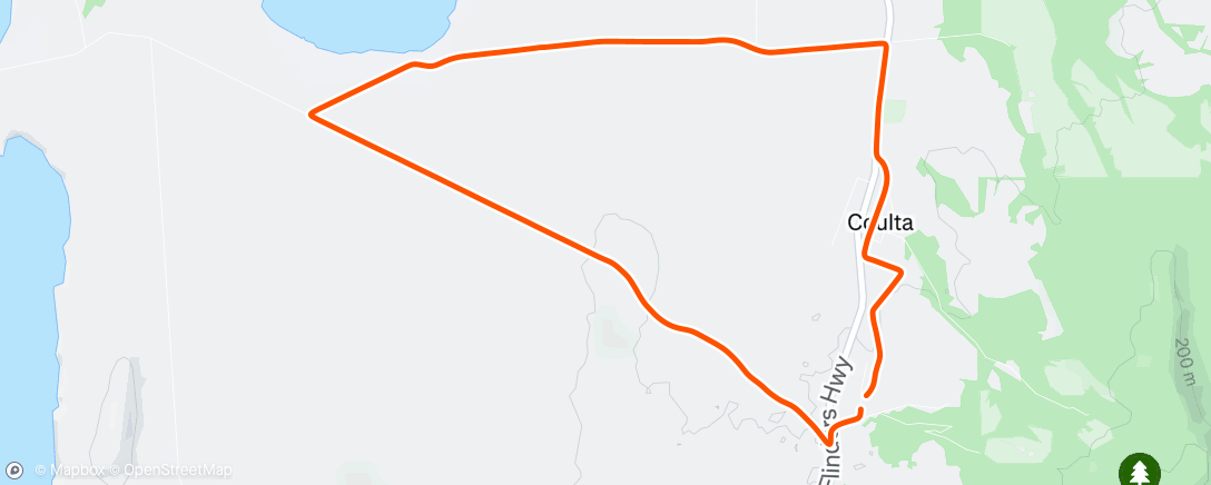 Map of the activity, Morning Ride