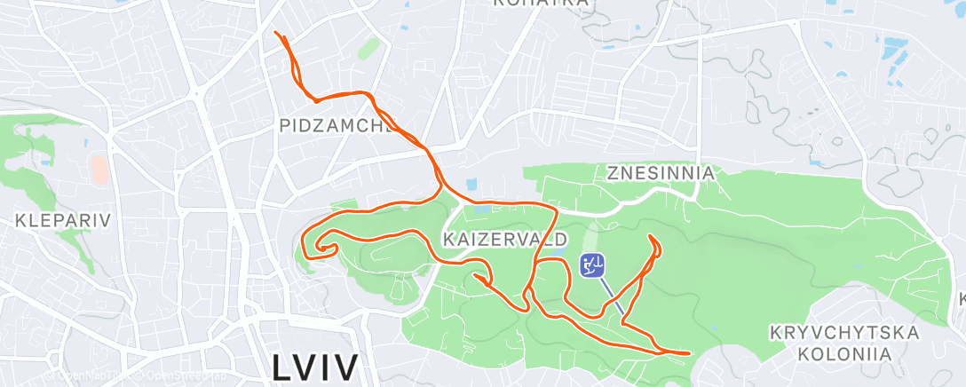 Map of the activity, Сонячно