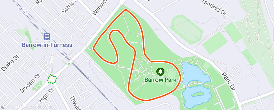 Map of the activity, Tail end of Rubbish parkrun/jog/walk