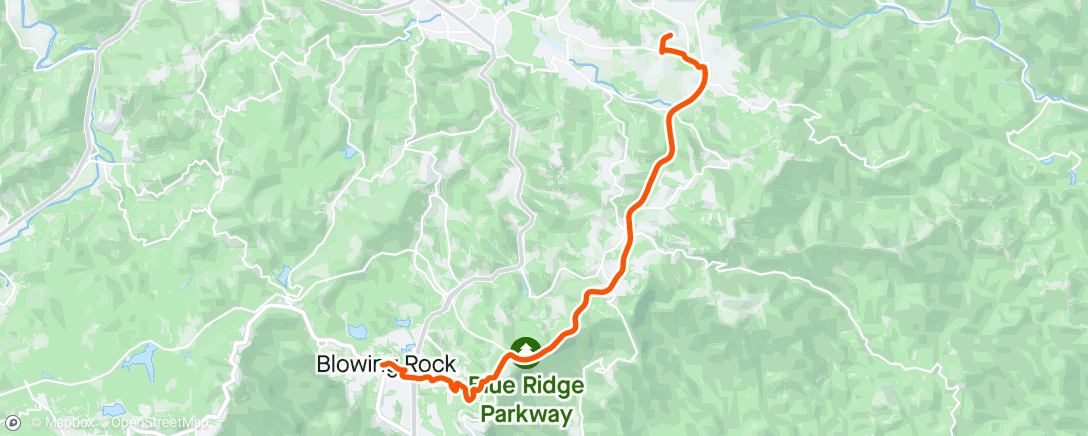 Mappa dell'attività Evening Run