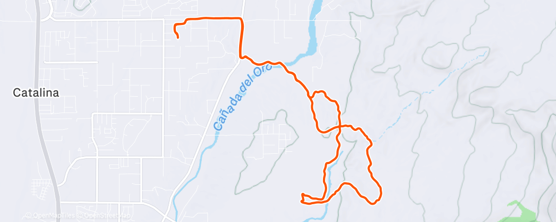 Map of the activity, Morning Ride