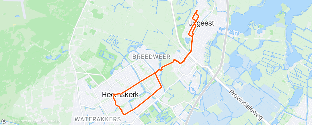 Map of the activity, Heemskerk