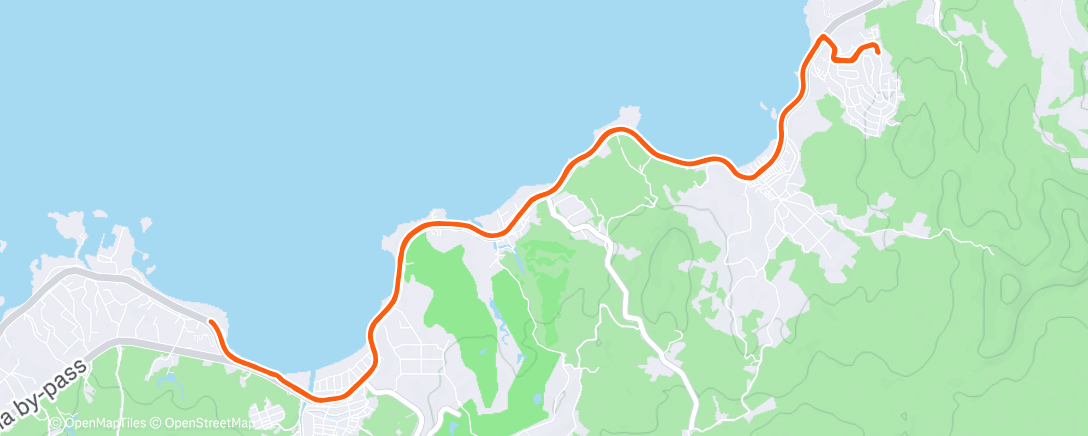 Map of the activity, Morning Run