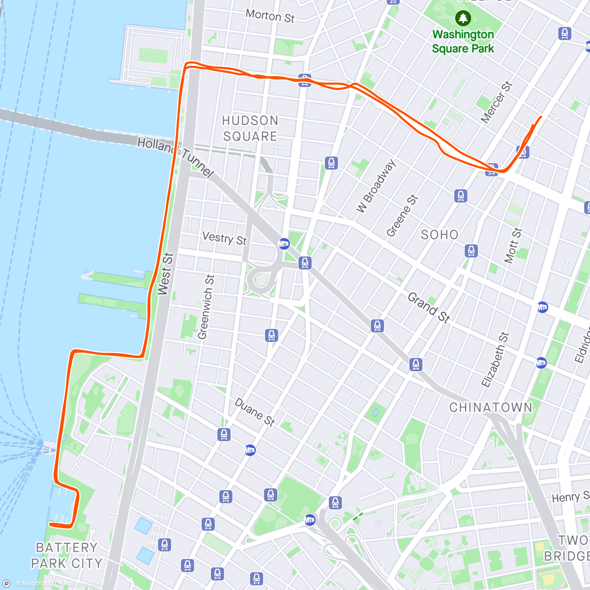 Map of the activity, On NoHo Run Club