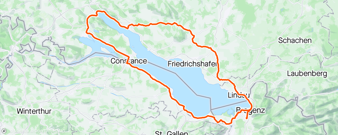 Map of the activity, Bodenseerunde als Passagier genossen