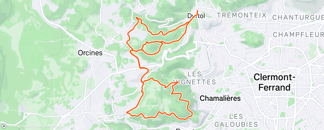 Kaart van de activiteit “Sortie VTT le matin”