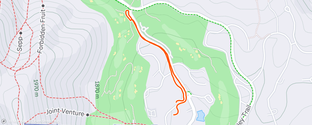 Map of the activity, Morning Walk