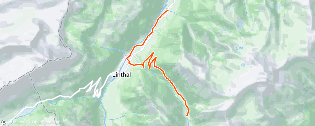 Map of the activity, Morning Mountain Bike Ride
