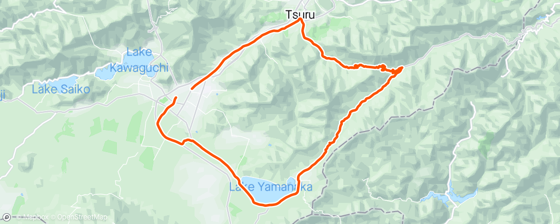 Map of the activity, ダイエット山サイクリング