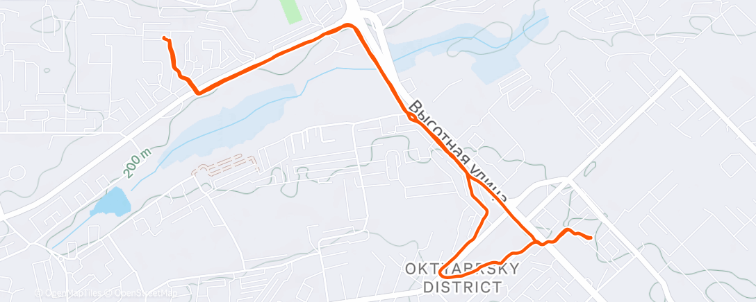 Map of the activity, Ночной хайкинг