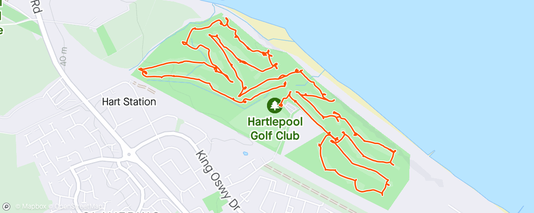 Map of the activity, Morning Walk