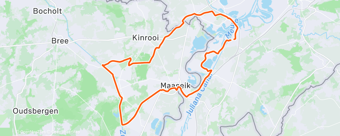 Map of the activity, Middagrit