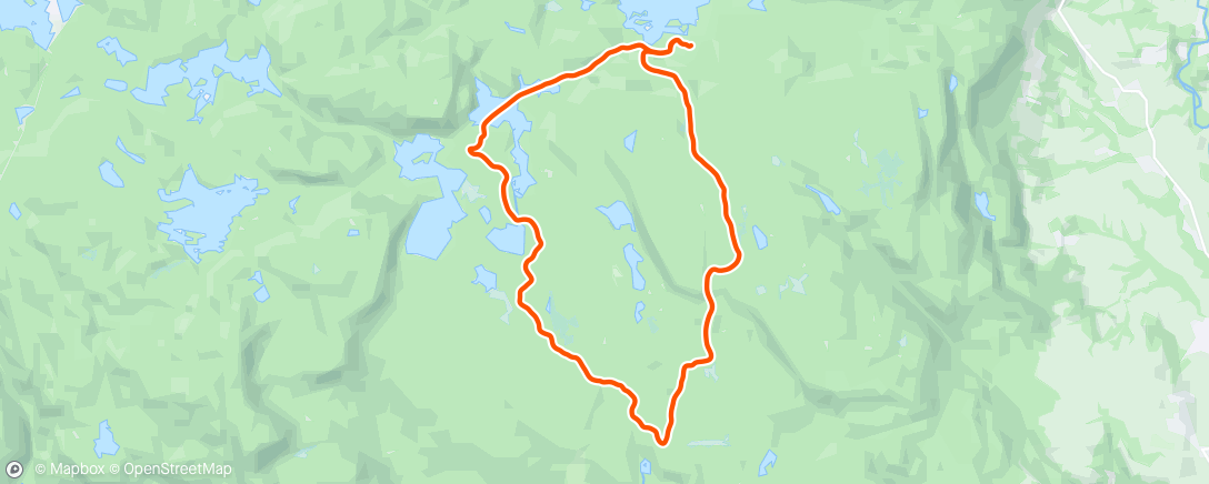 Map of the activity, Litt Finnmarka på ski