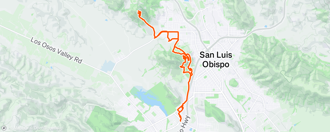 Map of the activity, Afternoon Hike