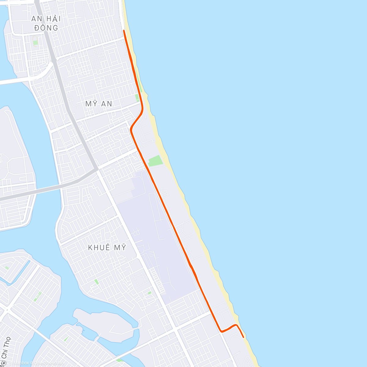 Карта физической активности (IRONMAN Vietnam 2024 Race- Đà Nẵng)