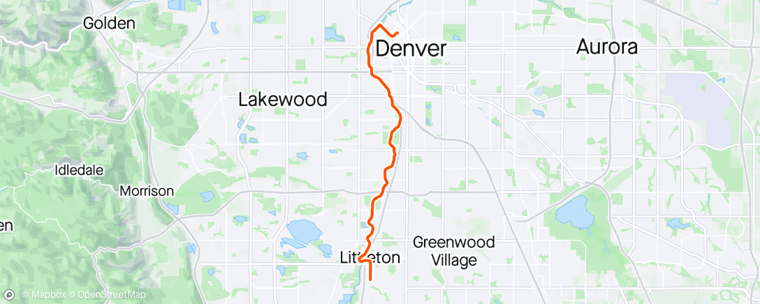 Map of the activity, Mid morning commute