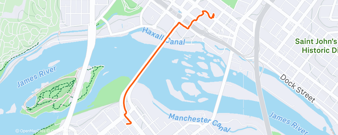 Map of the activity, Morning Walk