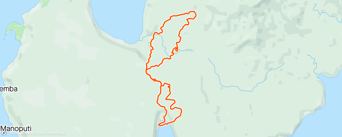 Карта физической активности (Zwift - Pacer Group Ride: Wandering Flats in Makuri Islands with Miguel)