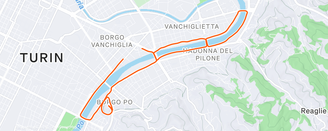 Map of the activity, Bruggenloop met 'n twist