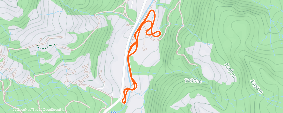 Map of the activity, XC Alpthal