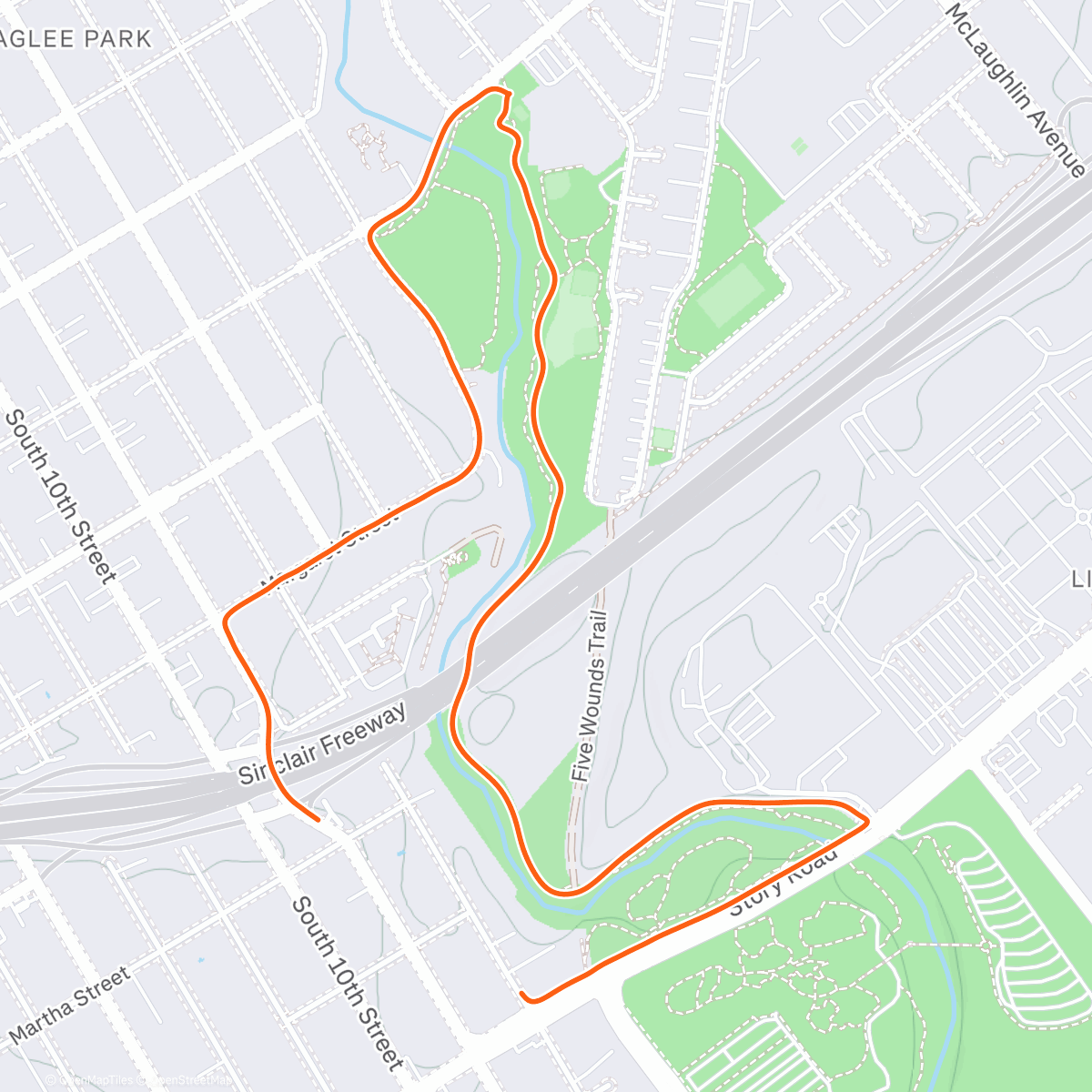 Map of the activity, Bike the Vote