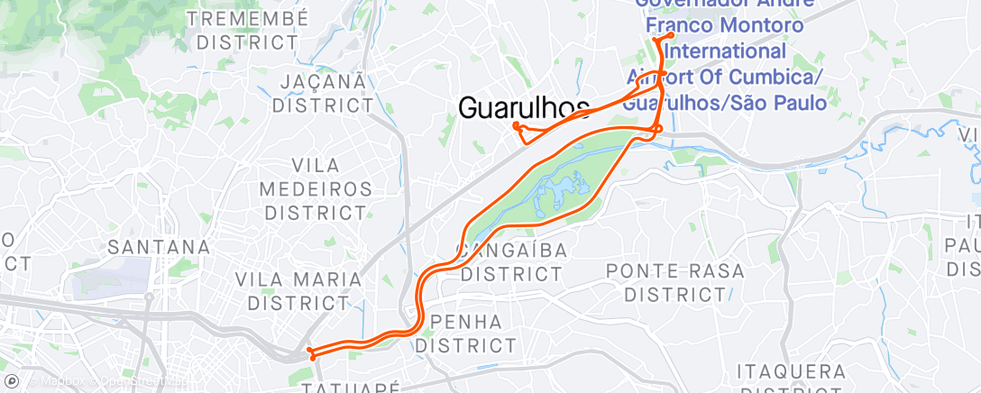 Map of the activity, Sao Paulo dia 2