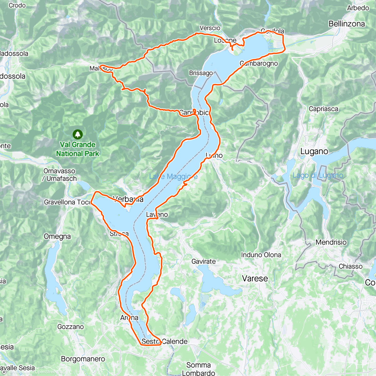 Map of the activity, Giro Lago / Valle Cannobina - Centovalli 🤩