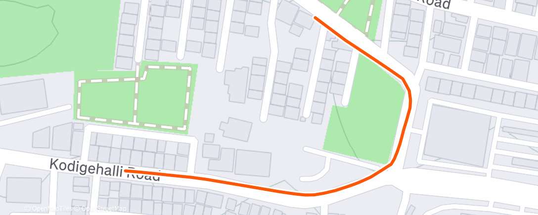 Map of the activity, Morning Walk