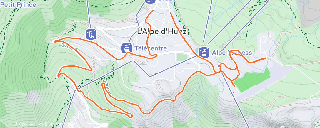 Mappa dell'attività Après ski