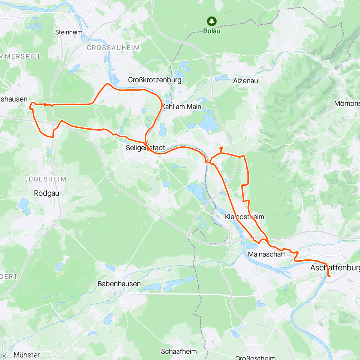 Map of the activity, Aprilwetter-Runde