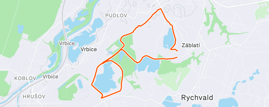 Карта физической активности (Lunch Run)