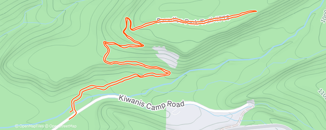 Map of the activity, Paradise section
