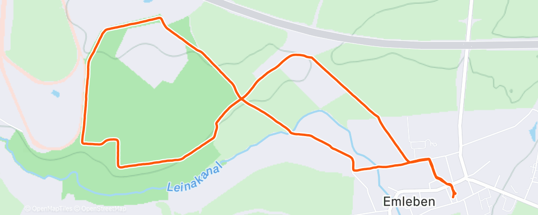 Map of the activity, Spaziergang am Mittag