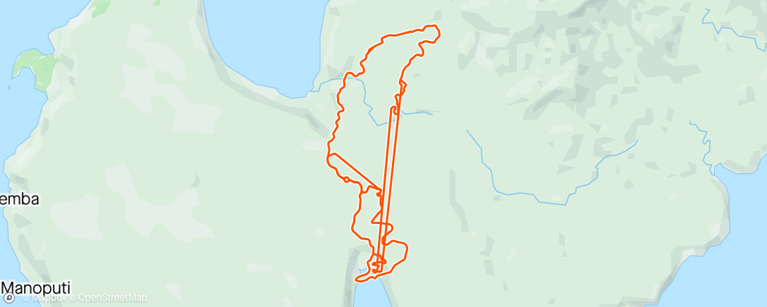 Mapa da atividade, Zwift - Pacer Group Ride: Sprinter's Playground in Makuri Islands with Maria