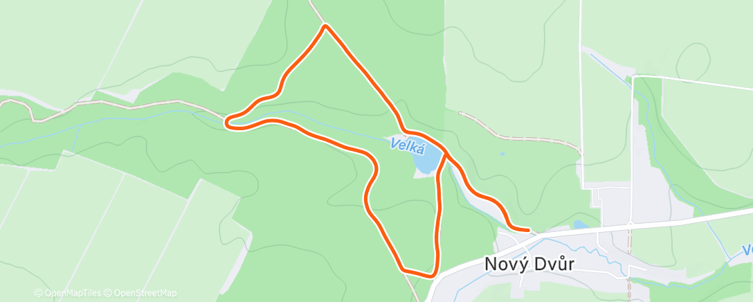 Map of the activity, Morning Hike