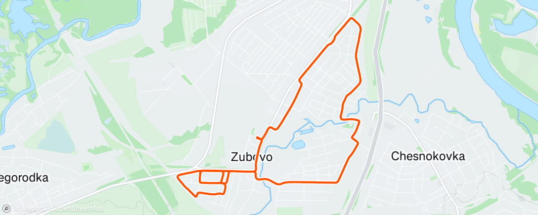 Map of the activity, Morning Walk