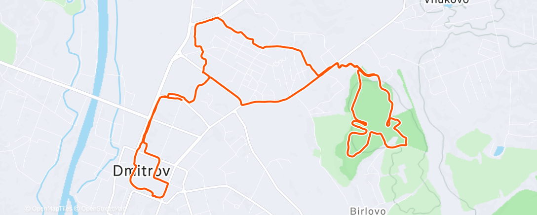 Map of the activity, Дневной велозаезд