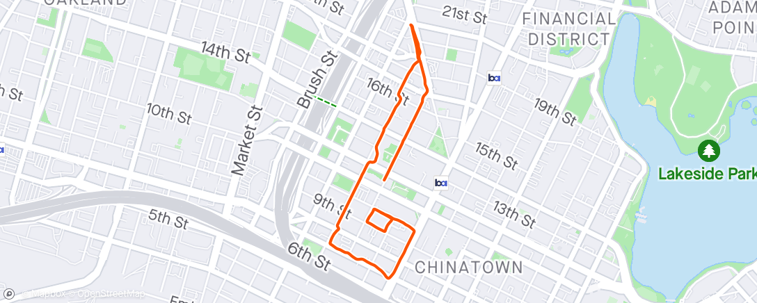 Mapa da atividade, Wednesday Morning Run