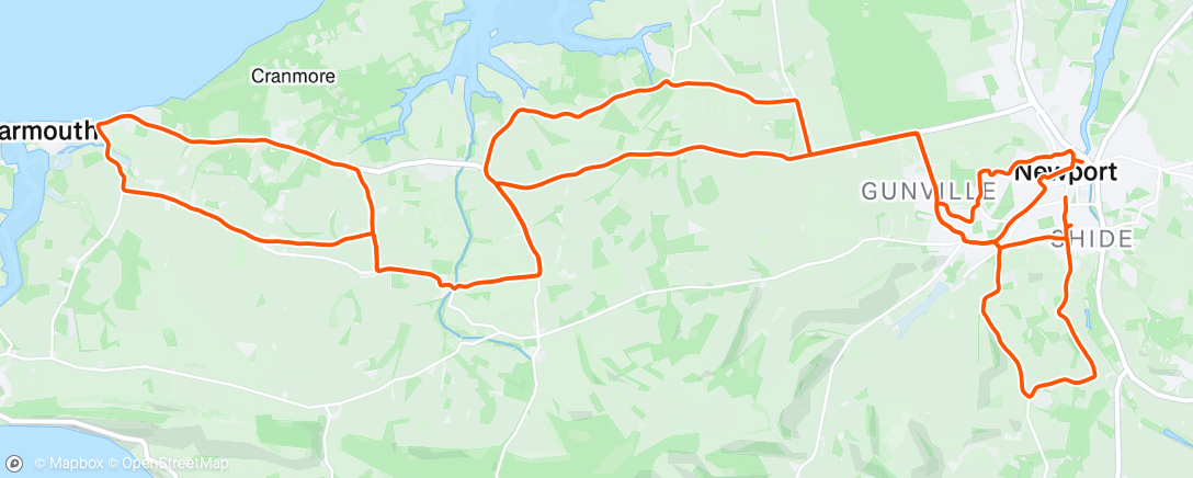 Map of the activity, Afternoon Ride