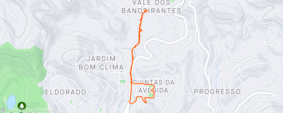 Map of the activity, Caminhada constar tmi final