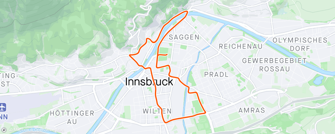 Map of the activity, Zwift - Group Workout: Arise (E) on Innsbruckring in Innsbruck