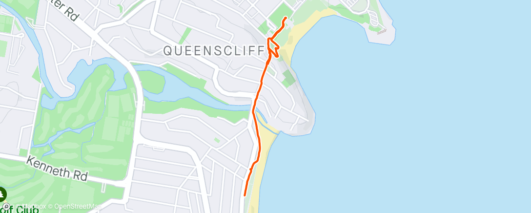 Map of the activity, Manly walk